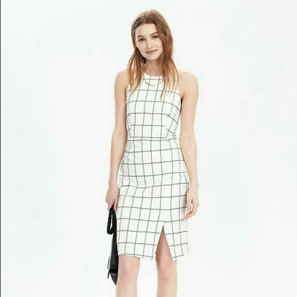 NWT! Banana Republic • Slit Front Sheath Dress